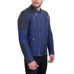 Asher Jacket // Sax + Navy (Euro: 48)