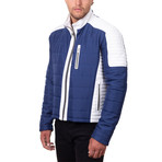 Lucas Jacket // White + Blue (Euro: 48)