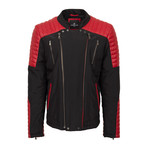 Asher Jacket // Black + Red (Euro: 48)