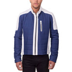 Lucas Jacket // White + Blue (Euro: 48)