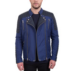 Asher Jacket // Sax + Navy (Euro: 48)