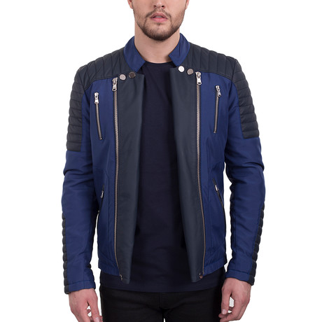 Asher Jacket // Sax + Navy (Euro: 48)