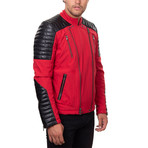 Asher Jacket // Red + Black (Euro: 48)