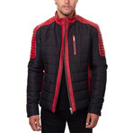 Lucas Jacket // Red + Black (Euro: 48)