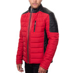 Lucas Jacket // Black + Red (Euro: 48)