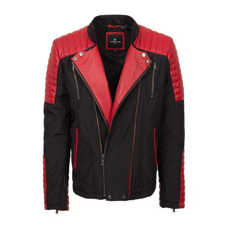 Asher Jacket // Black + Red (Euro: 48)