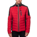 Lucas Jacket // Black + Red (Euro: 48)