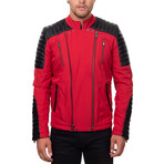 Asher Jacket // Red + Black (Euro: 48)