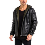 Justin Jacket // Black + Khaki (S)