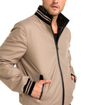 Marino Jacket // Black + Beige (S)