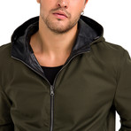 Justin Jacket // Black + Khaki (S)