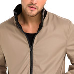 Marino Jacket // Black + Beige (S)