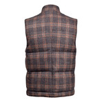 Two-Tone Vest // Gray + Brown (M)