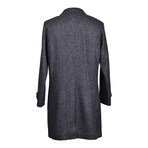 Wool Coat // Navy Blue (Euro: 48)