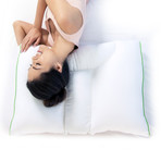 Sleep Yoga // Dual Position Pillow // Medium Firm // Cotton Cover Included