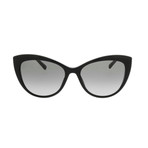 Women's Medusa Oversize Cat Eye Sunglasses // Black