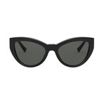 Women's Medusa Cat Eye Sunglasses // Black