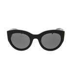 Women's Medusa Cat Eye Sunglasses // Black