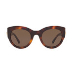 Women's Medusa Cat Eye Sunglasses // Brown