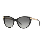 Women's Asian Fit Medusa Cat Eye Sunglasses // Black