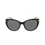 Women's Asian Fit Medusa Cat Eye Sunglasses // Black