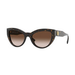 Women's Medusa Cat Eye Sunglasses // Havana Brown