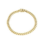 Semi-Solid 14K Gold Miami Cuban Chain Bracelet // 6mm // Yellow