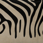 Printed Cowhide Rug // Zebra Pattern