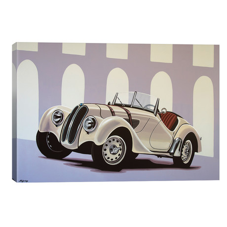 BMW 328 Roadster 1936 (18"W x 12"H x 0.75"D)