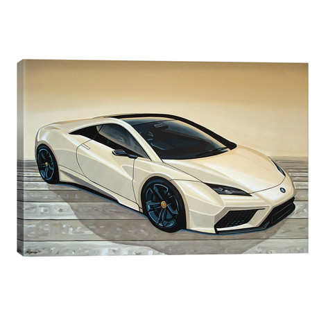 Lotus Esprit (18"W x 12"H x 0.75"D)