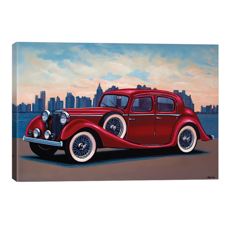 Jaguar SS Saloon (18"W x 12"H x 0.75"D)