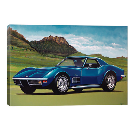 Chevrolet Corvette Stingray 1969 (18"W x 12"H x 0.75"D)