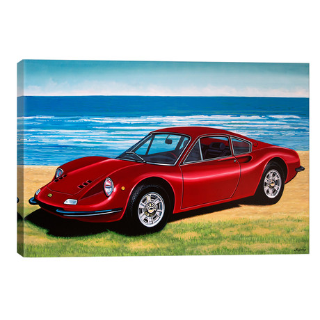 Ferrari Dino (18"W x 12"H x 0.75"D)