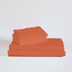 Moisture Wicking 1500 TC Soft Sheet Set // Pumpkin Spice (Full)