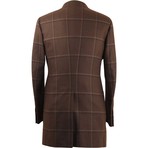 Checkered Sport Coat // Brown (Euro: 52)