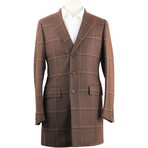 Checkered Sport Coat // Brown (Euro: 50)