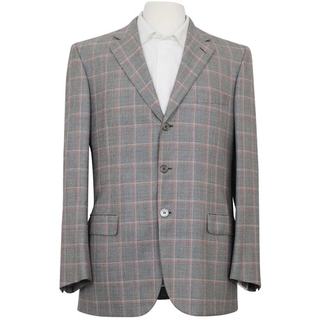 Checkered Sport Coat // Orange (Euro: 46)