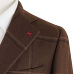 Checkered Sport Coat // Brown (Euro: 50)