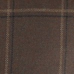 Checkered Sport Coat // Brown (Euro: 52)