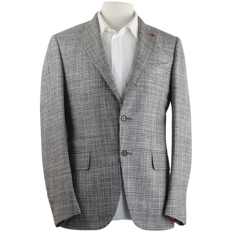 Checkered Sport Coat V1 // Gray (Euro: 46)