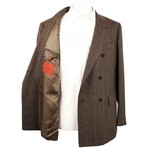 Stripe Suit Jacket + Pants V2 // Brown (Euro: 52)