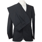 Pinstripe Suit Jacket + Pants // Gray (Euro: 48)