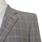 Checkered Sport Coat // Orange (Euro: 56)