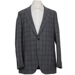 Checkered Suit Jacket + Pants // Gray (Euro: 56)