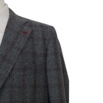 Checkered Suit Jacket + Pants // Gray (Euro: 56)