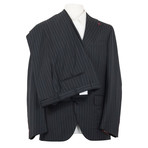 Pencil Stripe Suit Jacket + Pants // Gray (Euro: 52)