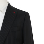 Stripe Suit Jacket + Pants // Black (Euro: 46)