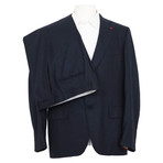 Chalk Stripe Suit Jacket + Pants // Blue (Euro: 54)