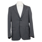 Stripe Suit Jacket + Pants // Gray (Euro: 52)