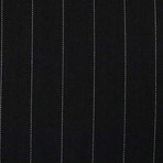 Pinstripe Suit Jacket + Pants // Black (Euro: 46)